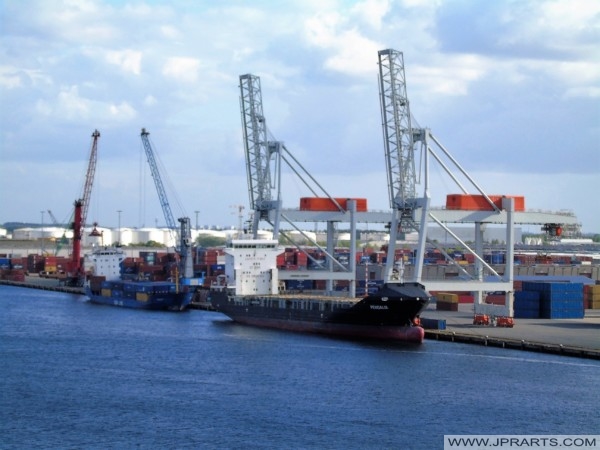 Port of Amsterdam in The Netherlands