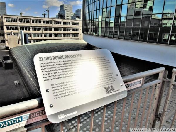 Rooftop Structure of the WTC Rotterdam which features 21,000 Round Windows