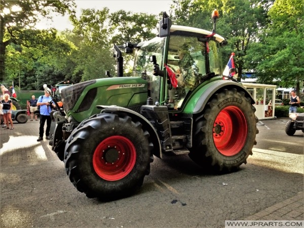 Tractor in a Farmers Convoy during the Protests in the Netherlands 2022