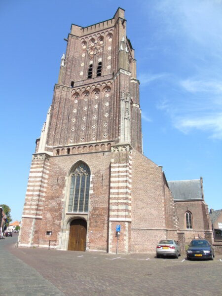 Front View of the Sint-Martinuskerk in Woudrichem, The Netherlands