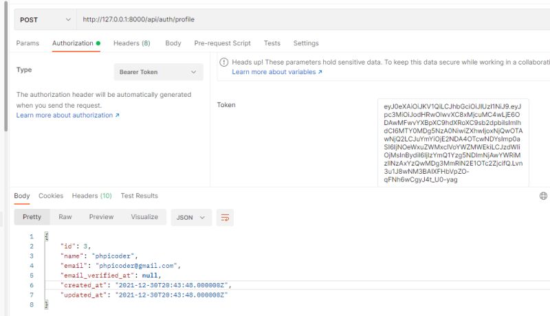 Laravel 9 Api Using Jwt Authentication Webthestuff - Best Space Pictures in 4K
