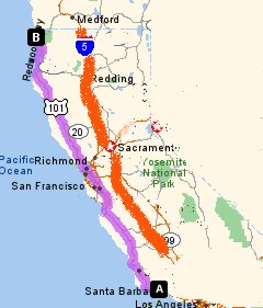 Map Of Highway 101 In California 101map 