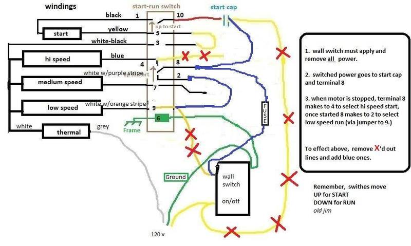 How to wire a washing machine motor