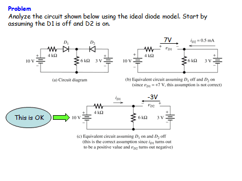 Circuit Analysis With Diodes And Multiple Current Voltage