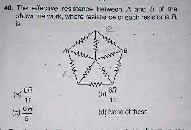 Effective Resistance Between Two Points Problem Physics Forums