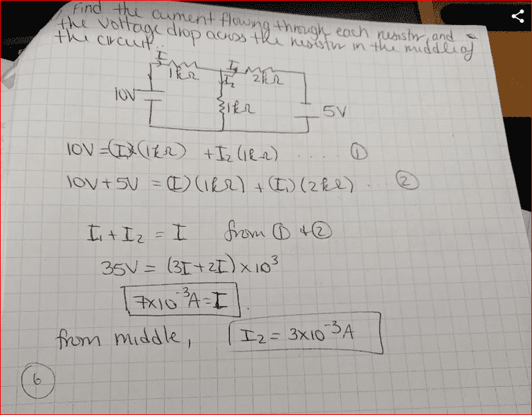 Find The Current Flowing Through Each Resistor Physics Forums