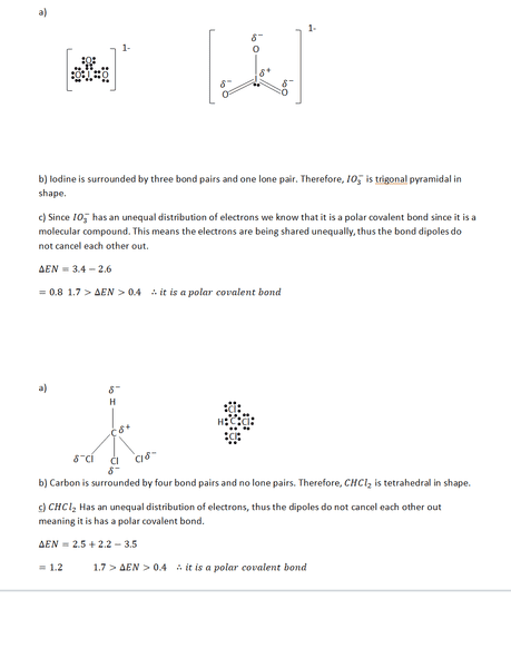 Ion IO3- and CHCl3 questions | Physics Forums