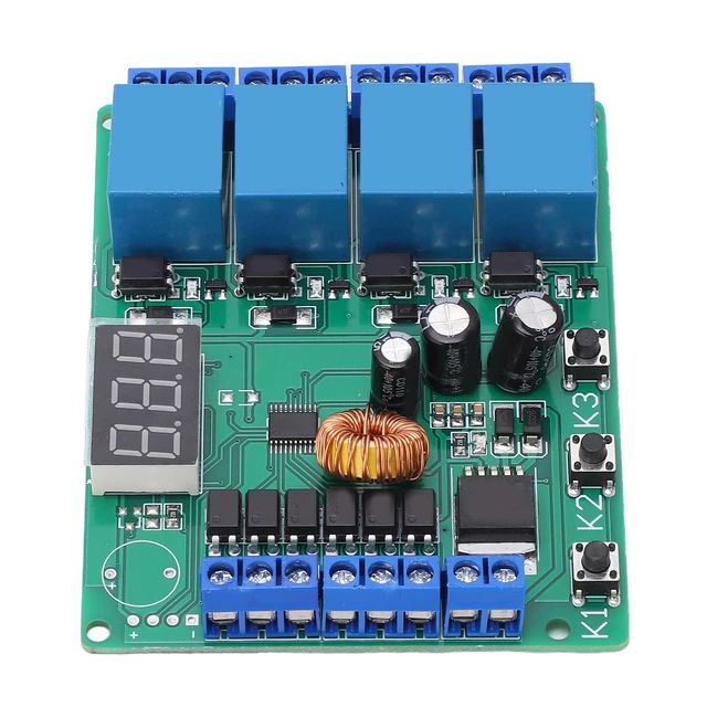 4 Way Relay Module Programmable Durable Reversible Triggerable Delay - Light Illustrations - Incredible Mobile Collection