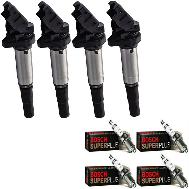 Bosch iridium spark plug pack & engine ignition coil set for mini