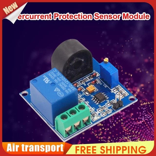 Current Detection Sensor Module 5a Relay Overcurrent Over Current - Premium Colorful Illustration Gallery - HD