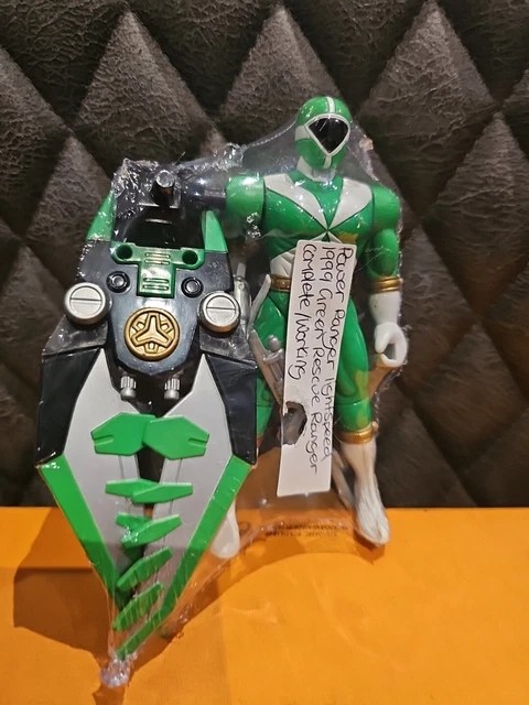 Mmpr power rangers lightspeed rescue green action figure bandai 1999 5" £7.99