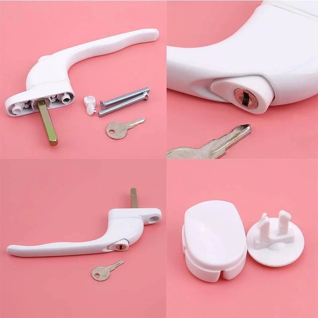 Safety Inline Window Handle Key Locking Double Glazing Avocet Handle