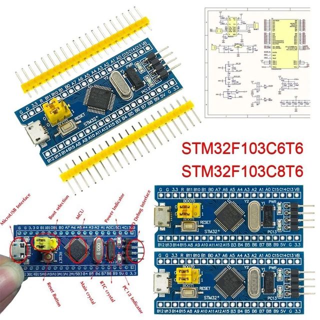 For Arduino Pcb Stm32f103c8t6 System Module Stm32f103c6t6 Development - Best Colorful Pictures in 4K