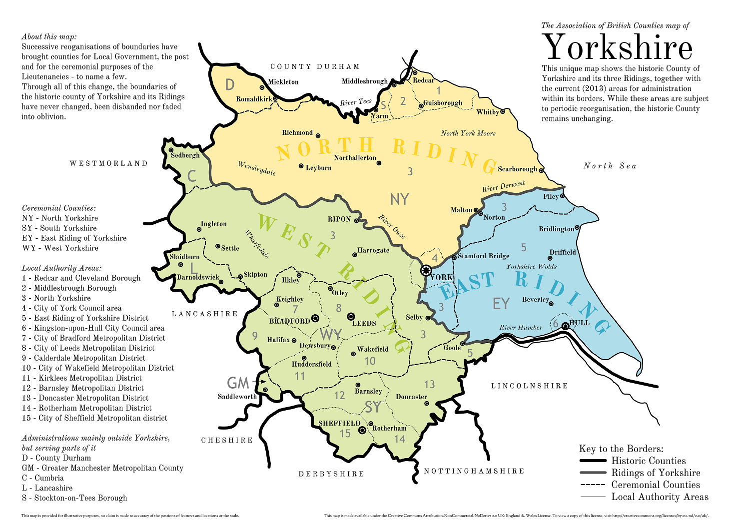ABC Yorkshire Map V1 2 3 Pickerings Of Yorkshire ABC Yorkshire Map V1 2 3 