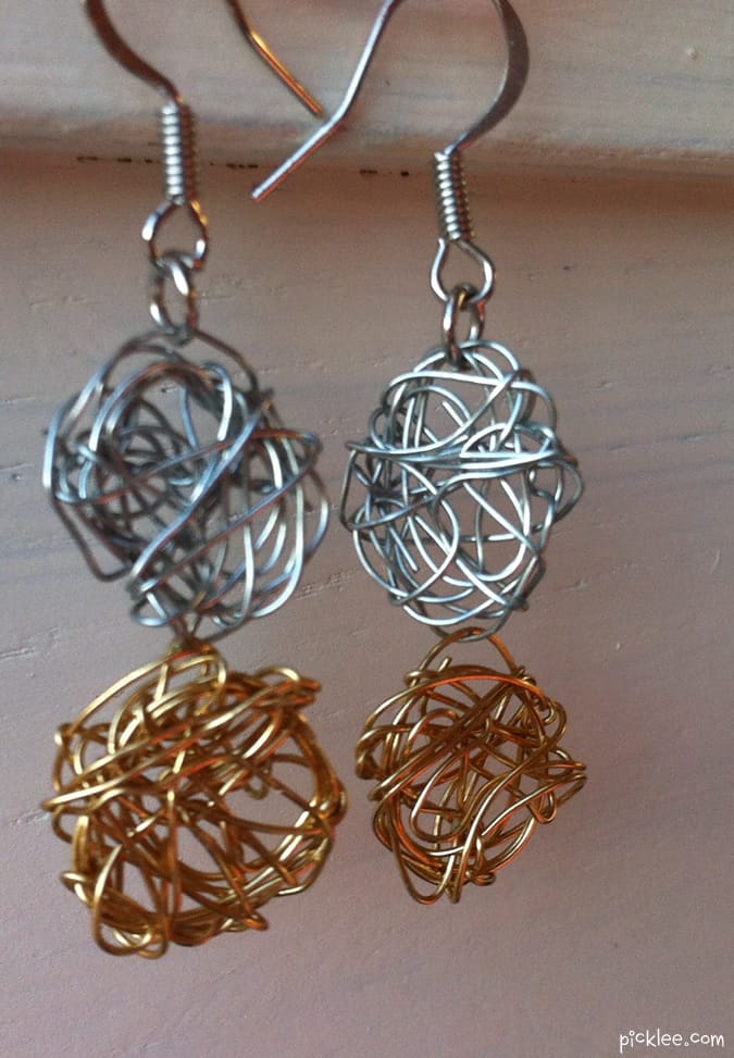 With laser engraved fish hook patterns that you'll look really cool wearing! Hand Spun Wire Earrings {diy} - Picklee