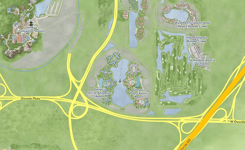2022 UPDATE Disney Pop Century Resort The Complete Guide Map.