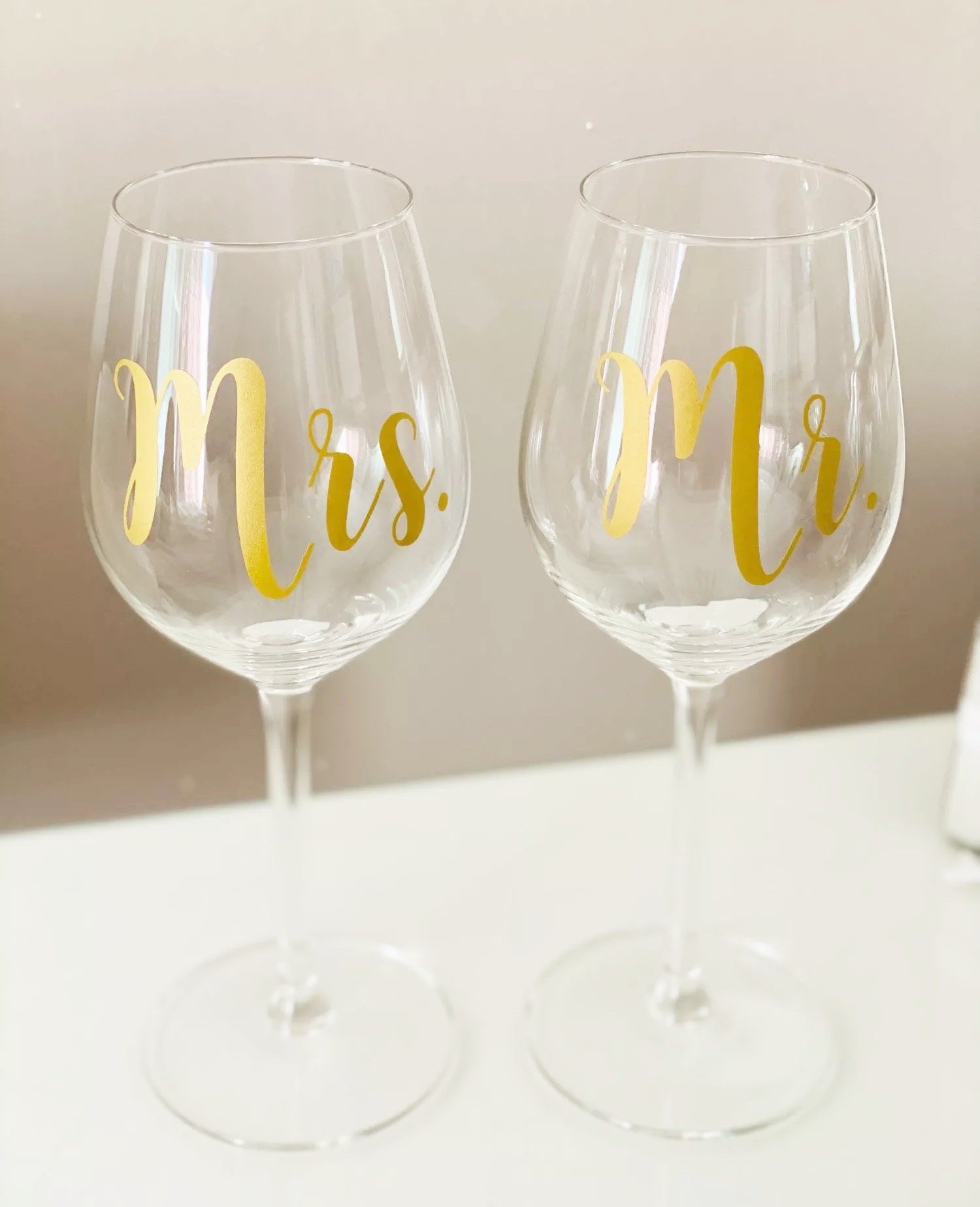 Kit copas de vino "Mr & Mrs"