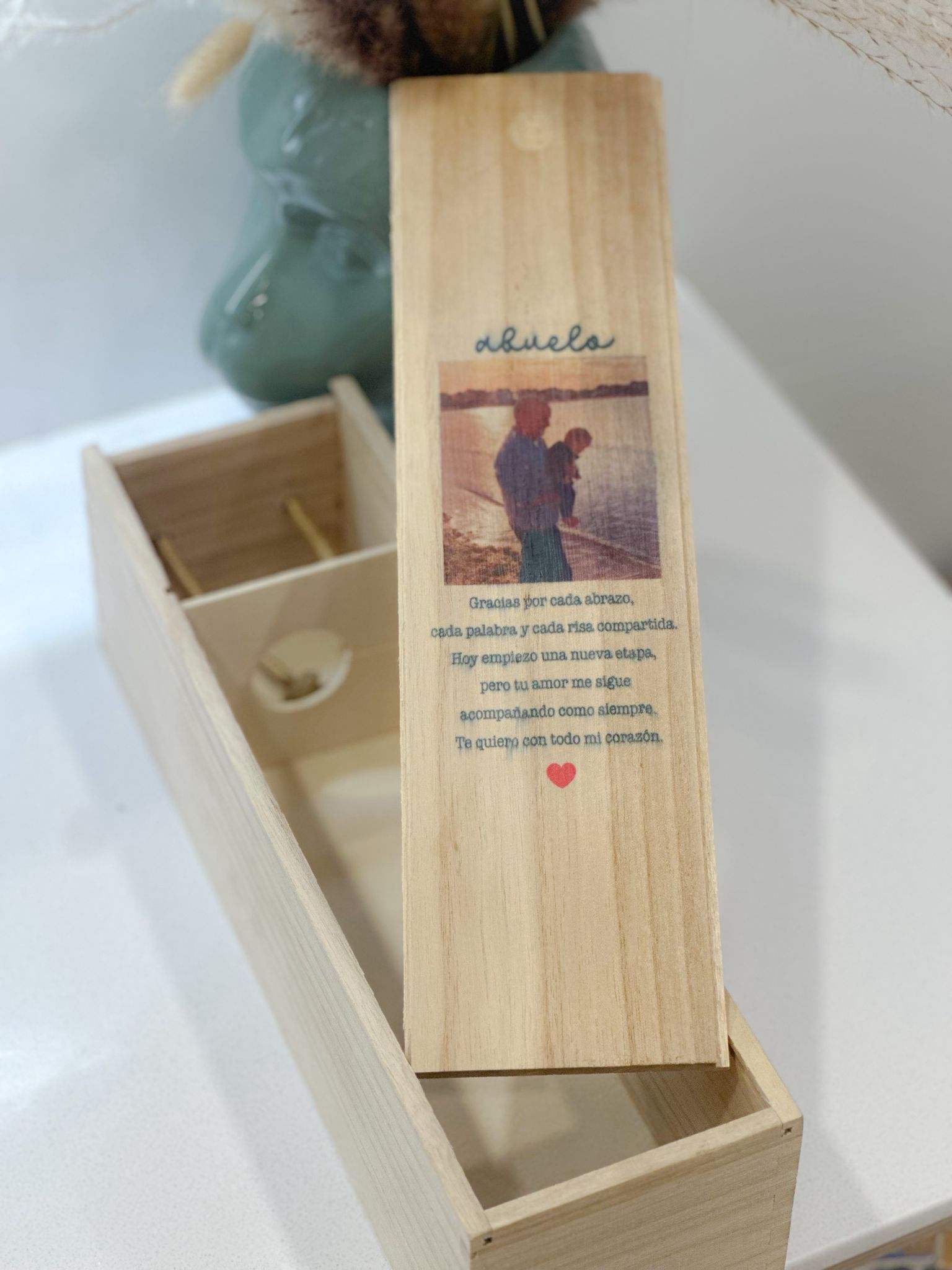Caja de vino madera personalizada