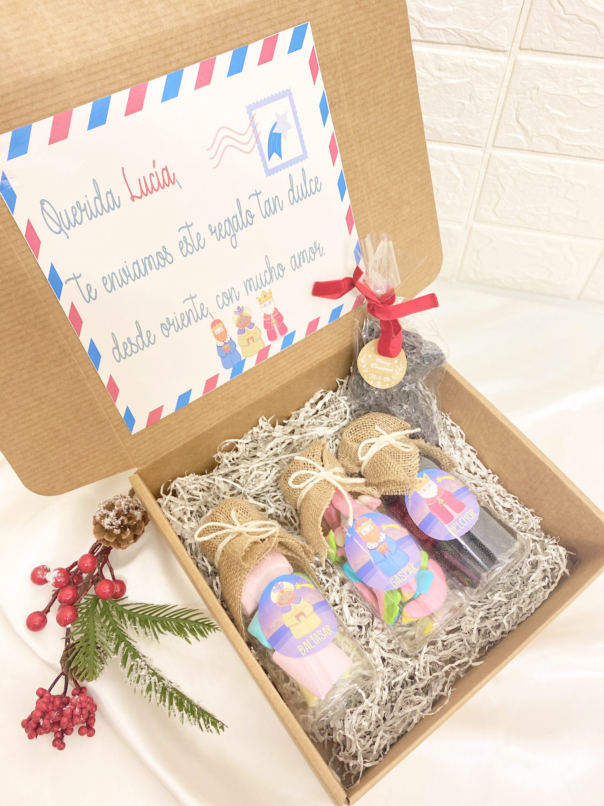 kit chuches reyes magos con carbón