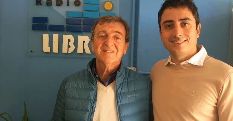 Los candidatos de La Libertad Avanza en Río Negro, Enzo Fullone y Aníbal Tortoriello.