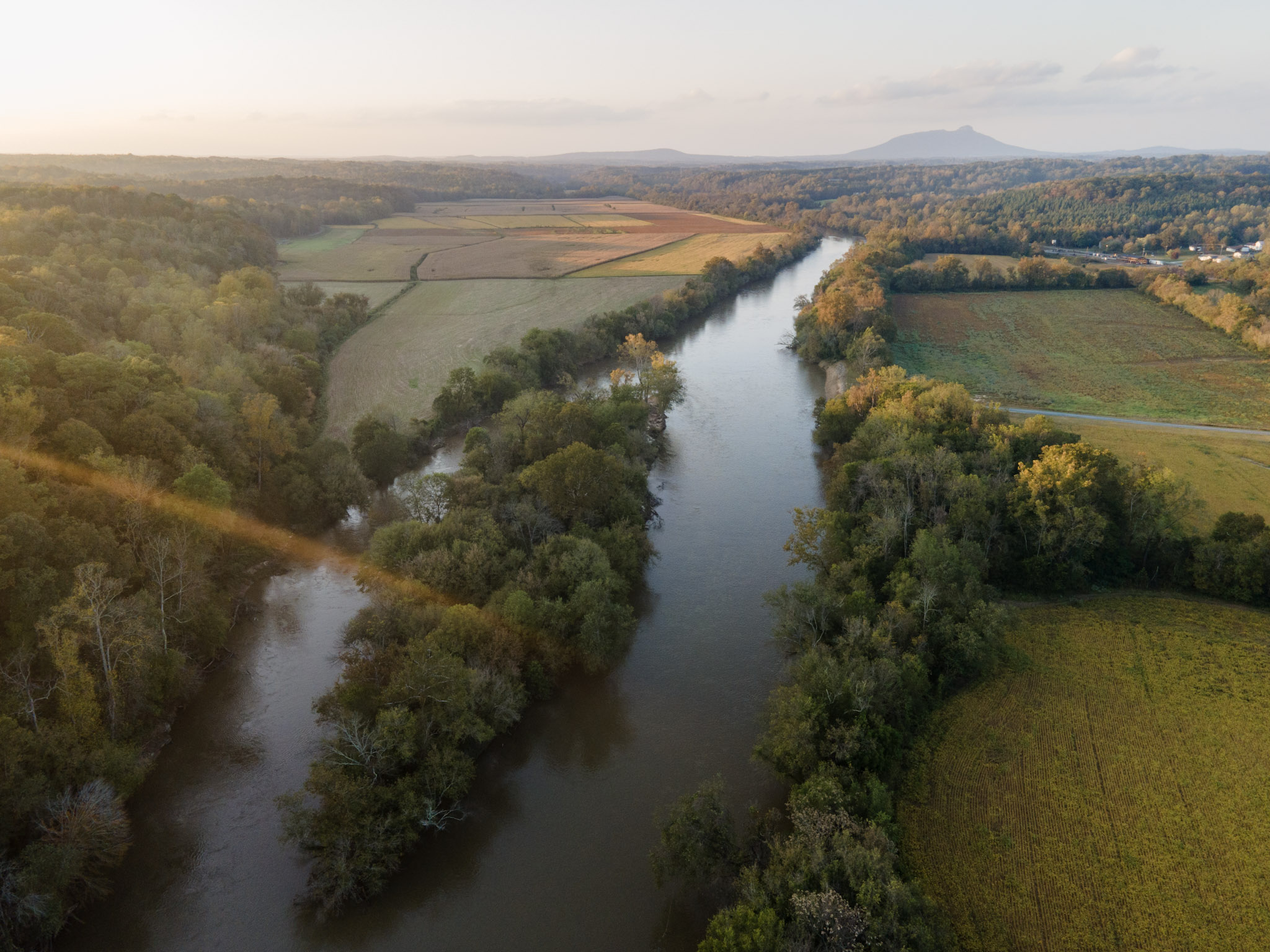 Yadkin River drone web header