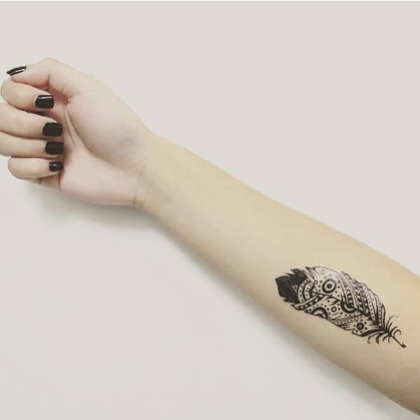 100 Best Feather Tattoo Designs With Images 600_x_600_jpg