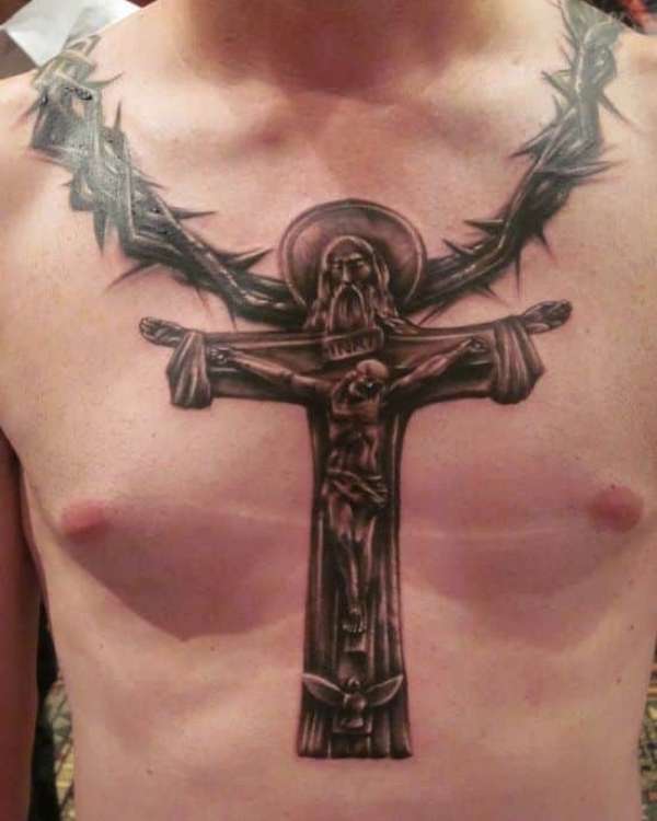 150 Best Cross Tattoos For Men (2020) 750_x_600_jpg