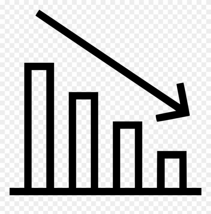 Transparent Decrease Clipart Statistic Down Png Free Transparent - Elegant Mountain Photo - Ultra HD