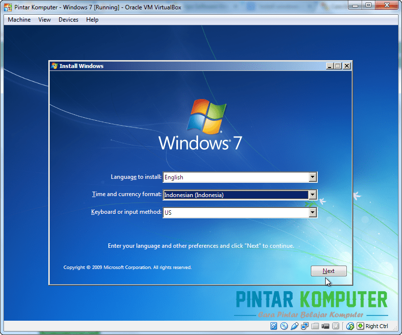 Panduan Cara Instal Ulang Windows 7 Di Laptop Dan Pc 