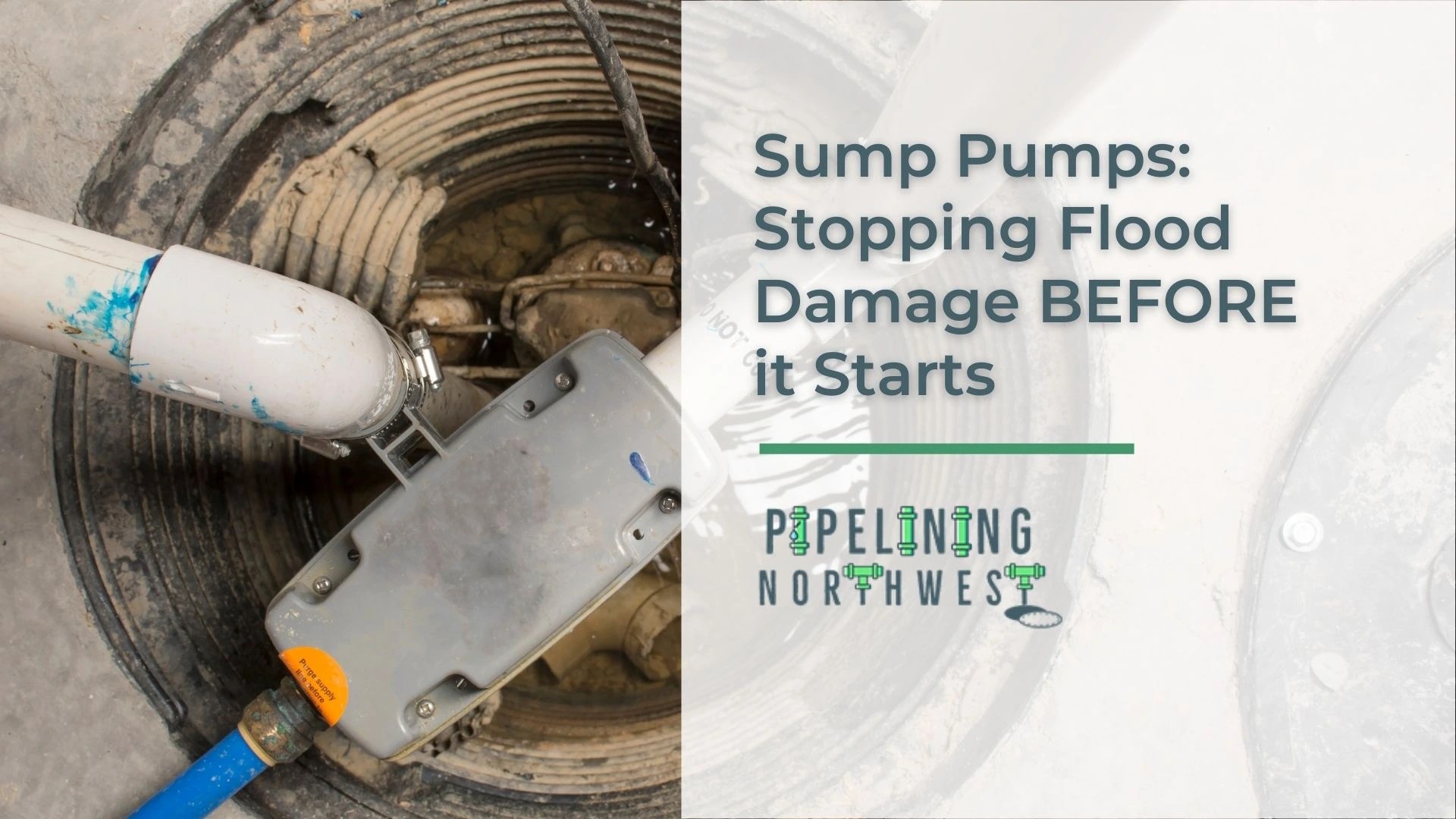 Sump pumps are great for preventing flood damage