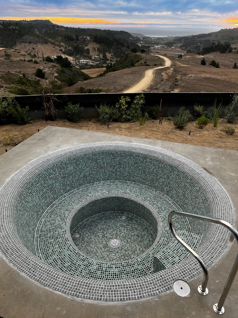 Mosaico De Cristal Para Piscina | Alfombra De 316x316 Mm | Piezas De 25x25 Mm | Resistente A Heladas Y Humedad