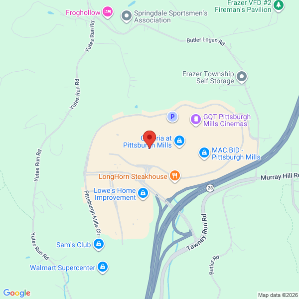 The Galleria At Pittsburgh Mills Directions Map Roadmap En 