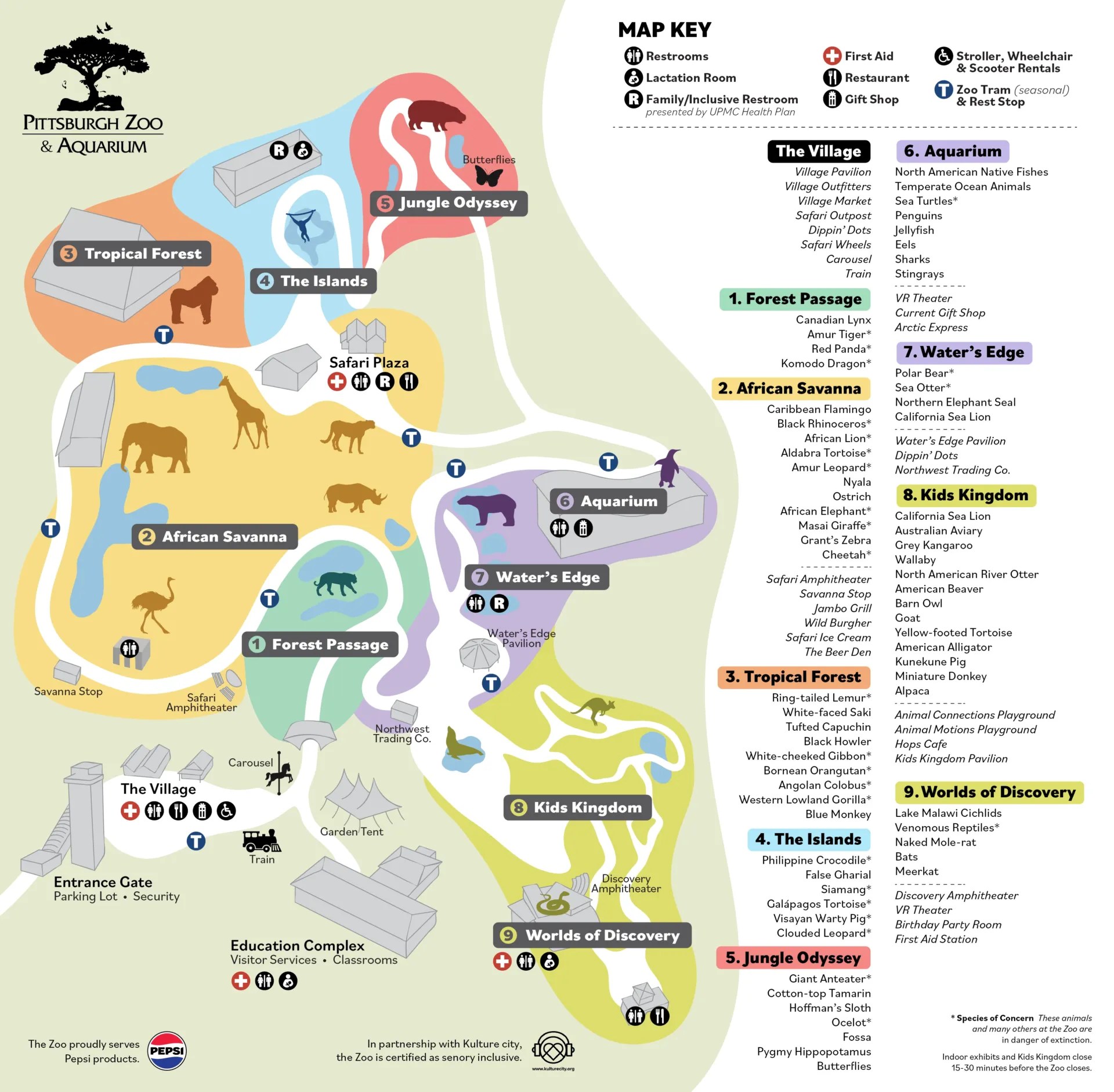 Zoo Map Pittsburgh Zoo Aquarium 24