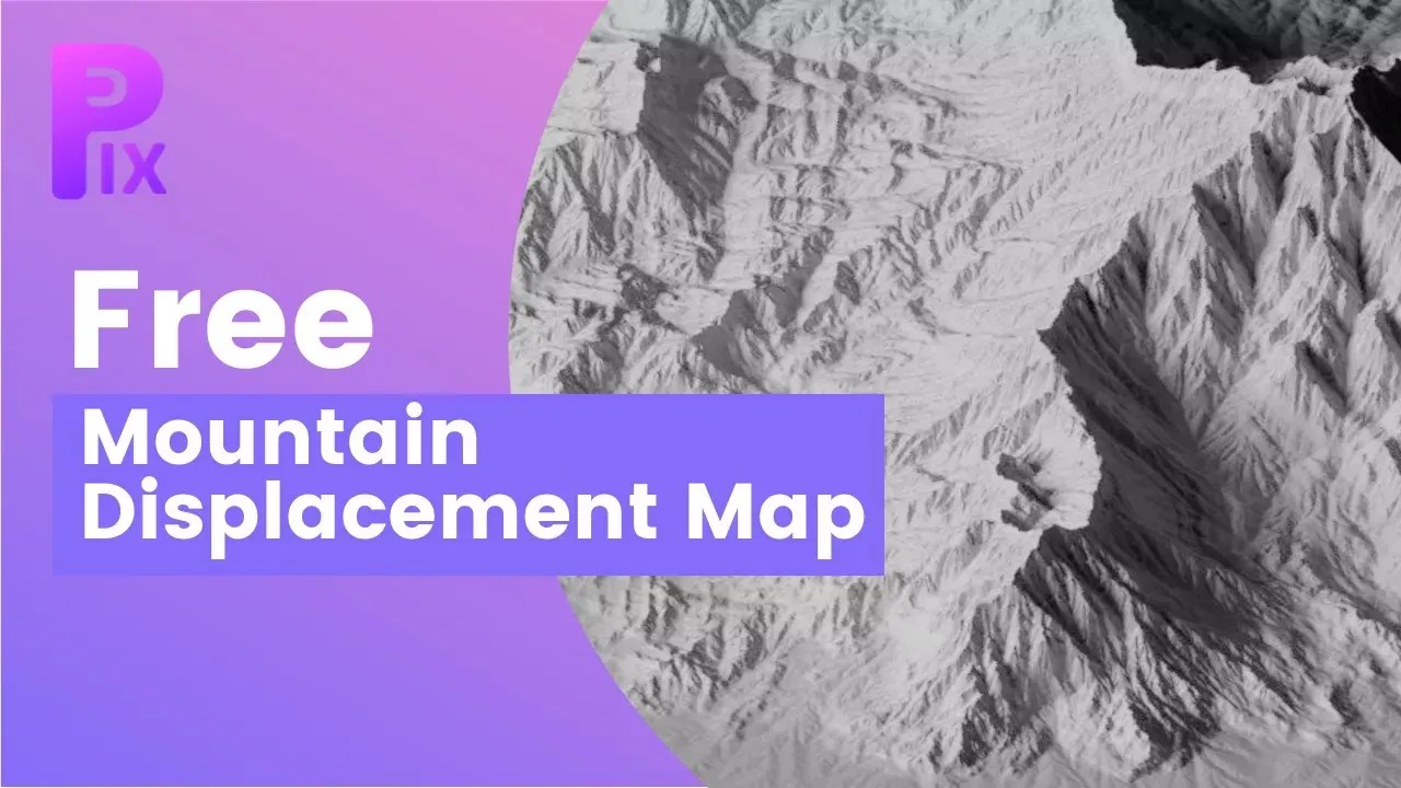 Free 100+ Mountain Displacement Map For Blender, C4D [2024] Pix Cores