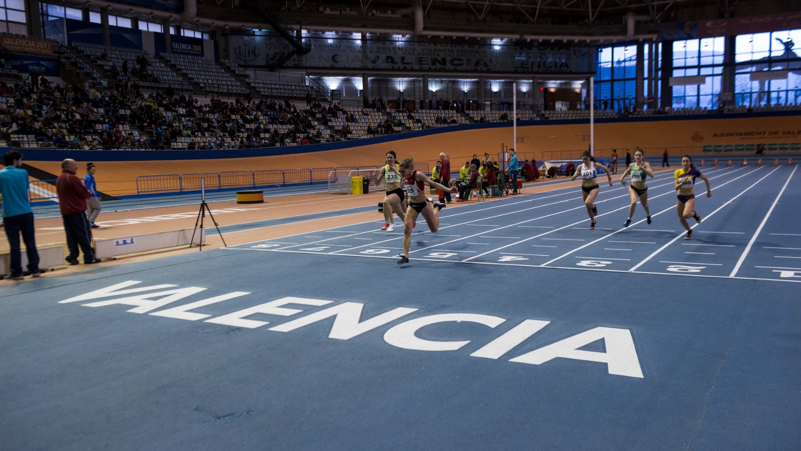 Puesta a punto de las nuevas obras del Palau Velòdrom Lluís Puig de cara al Campeonato de Europa de Atletismo Valencia 2027