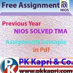 Free Nios Solved Assignment TMA