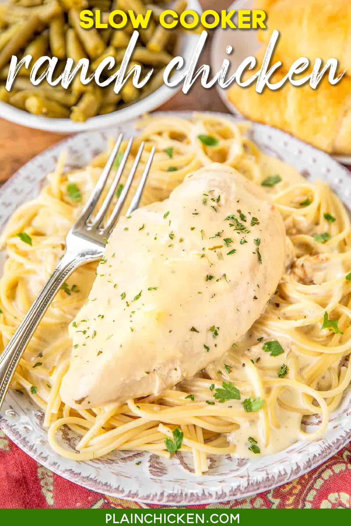 Slow cooker ranch chicken