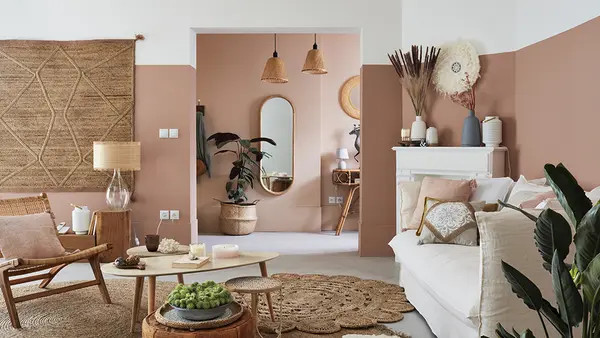 Très répandu dans les intérieurs au style bohème chic, le tapis berbère est devenu un emblème du style boho. Un Salon Et Une Entree A La Decoration Boheme Chic