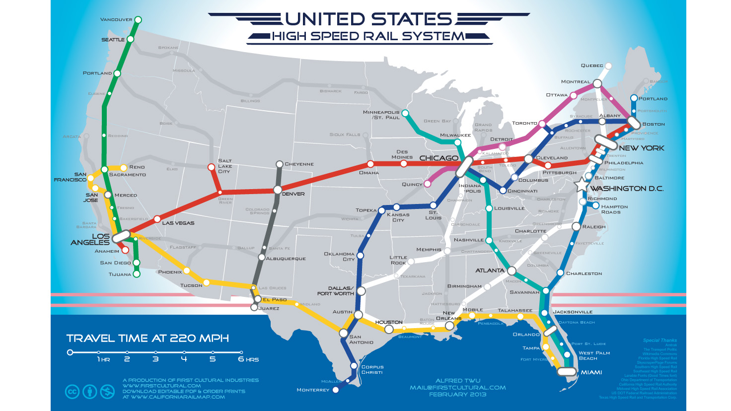How Can Rail Complete Its Comeback In The United States Planetizen News US High Speed Rail System Crop 