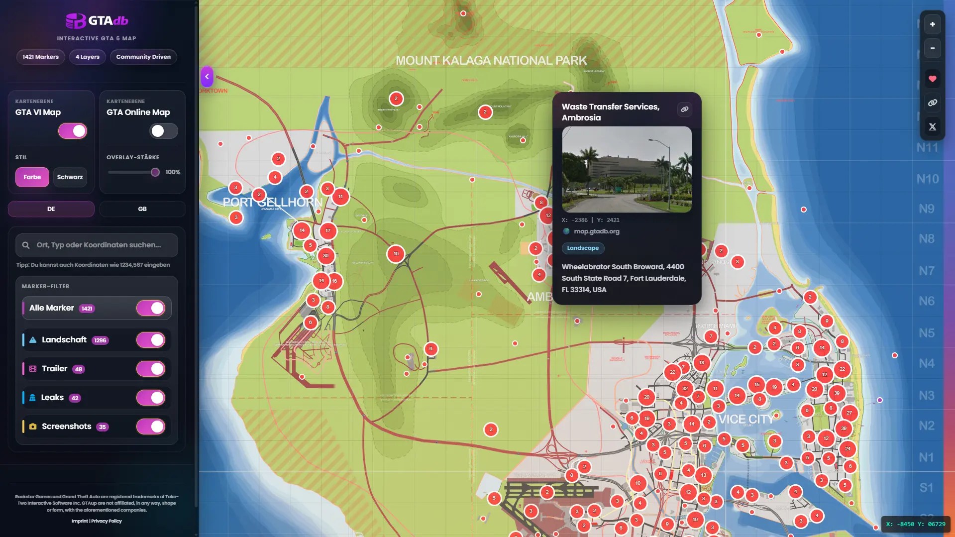 GTA 6 Map Interaktive Karte Zu Vice City Leonida Gta 6 Interactive Map