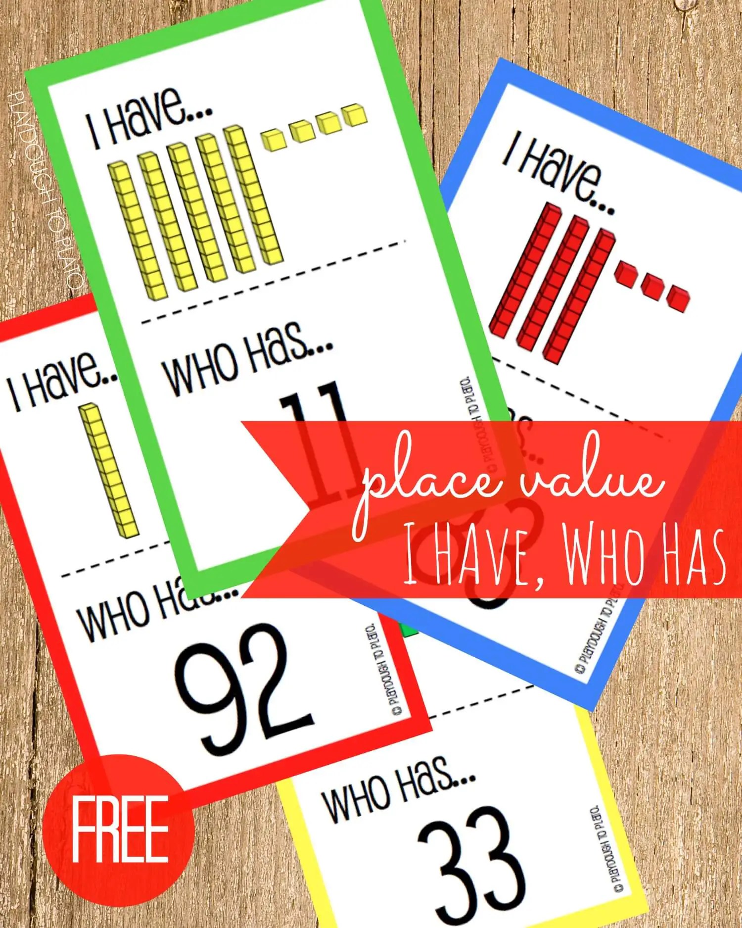 free place value i have who has playdough to plato