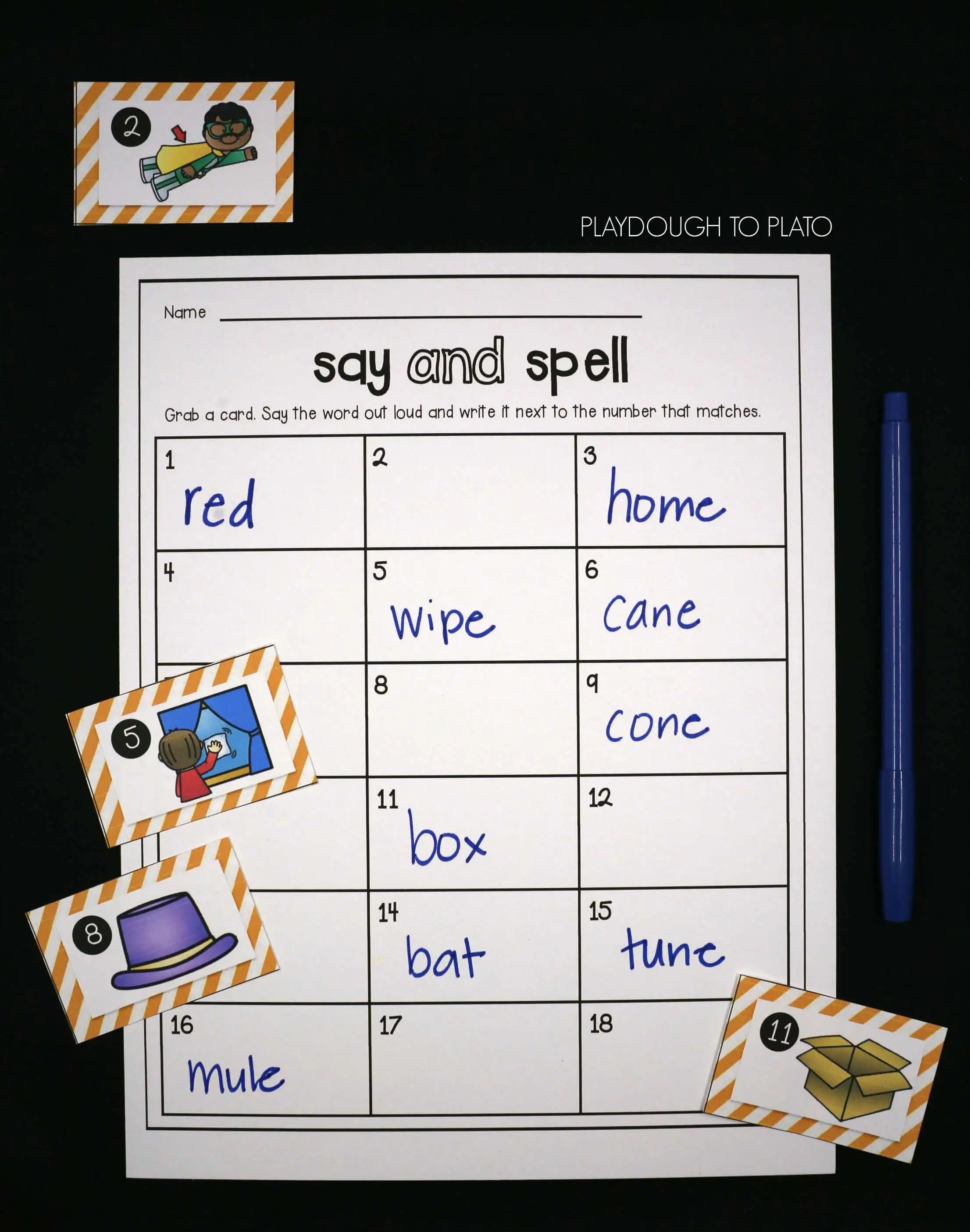 digraph activities playdough to plato