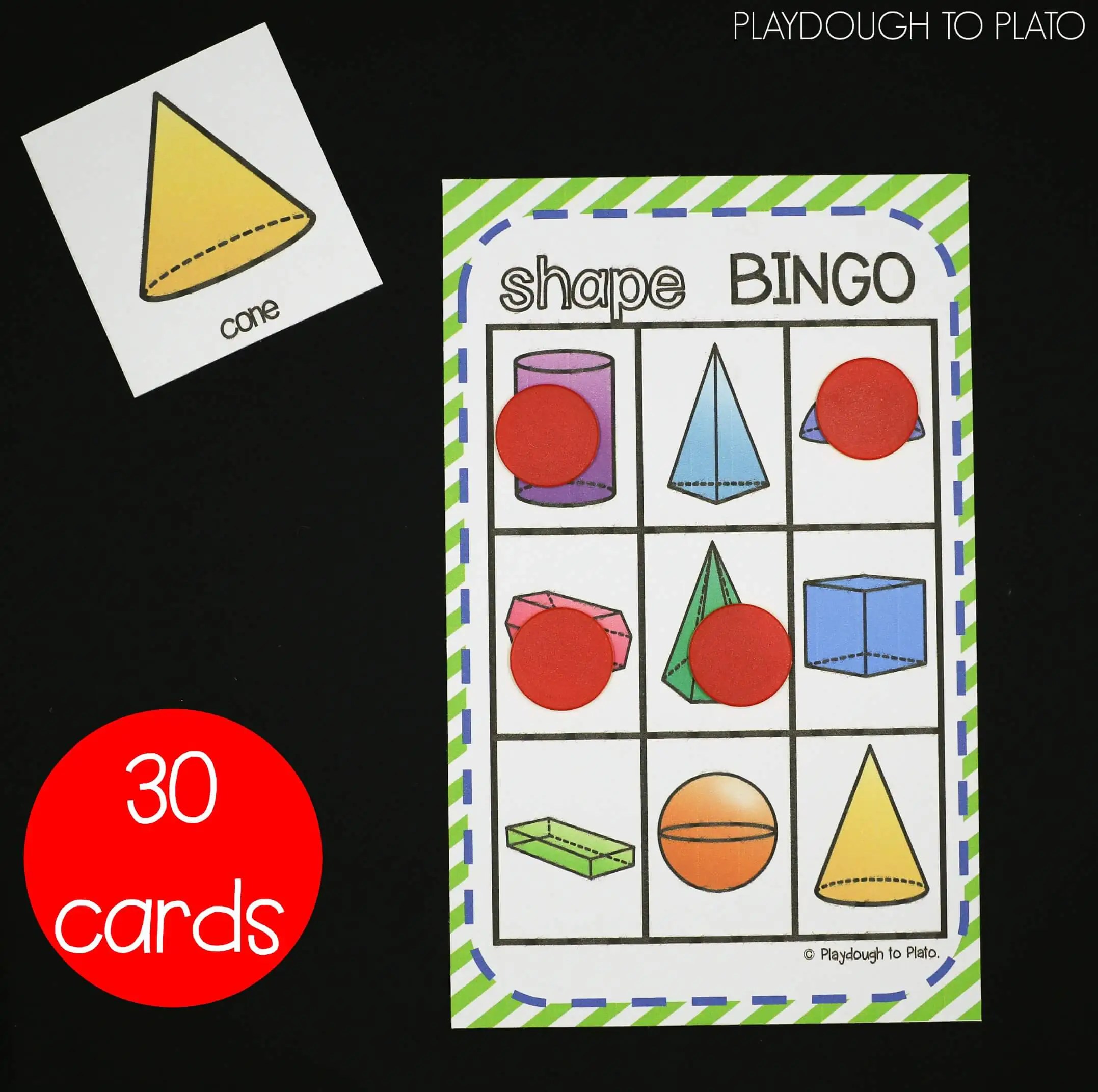 3d shape activities playdough to plato