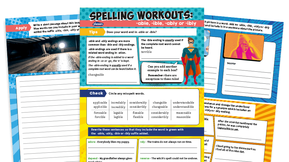 For some of us, the length of time between this meal may be 12 hours or lo. Able Ible Ably And Ibly Suffix Year 5 And 6 Spelling Worksheets Plazoom