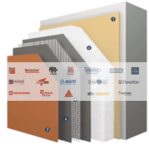 imagen de materiales sistema termico aislante exteriores