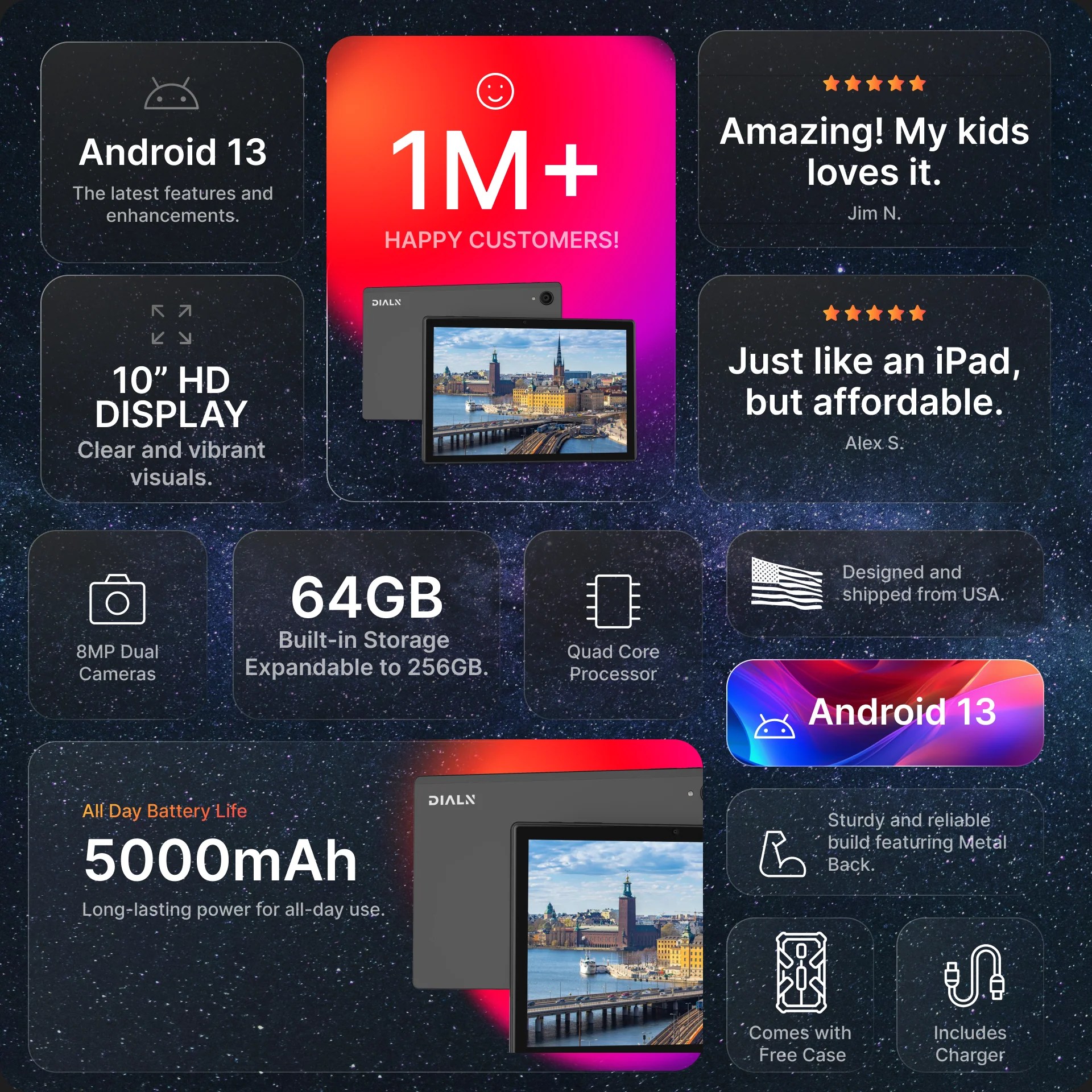 Dialn X10g Lte Tablet User Guide - Colorful Backgrounds - Classic High Resolution Collection