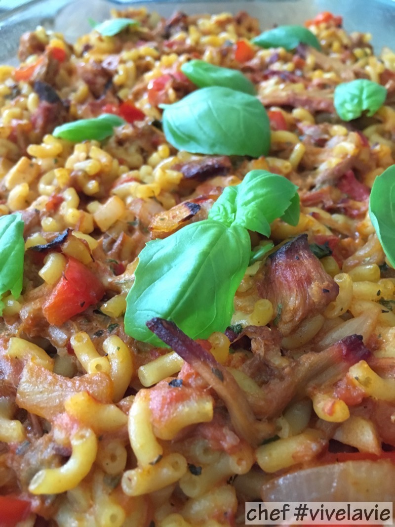 Pulled pork macaroni