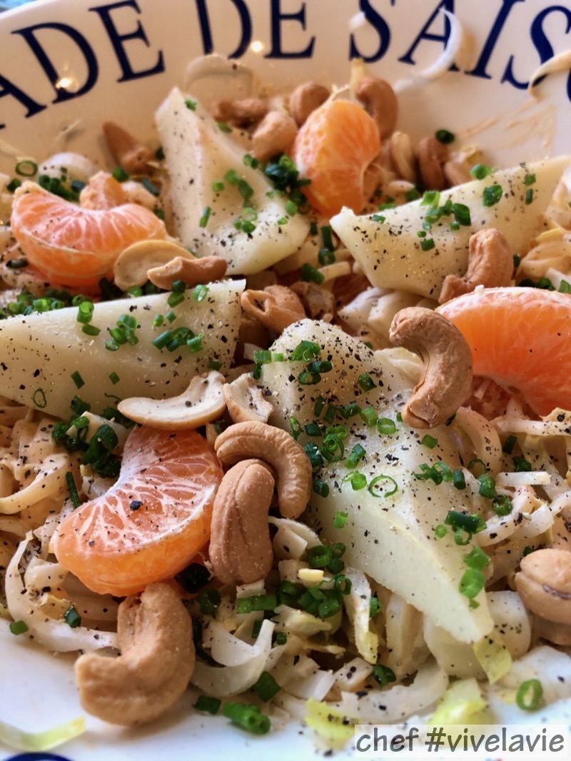 Witlof peer salade