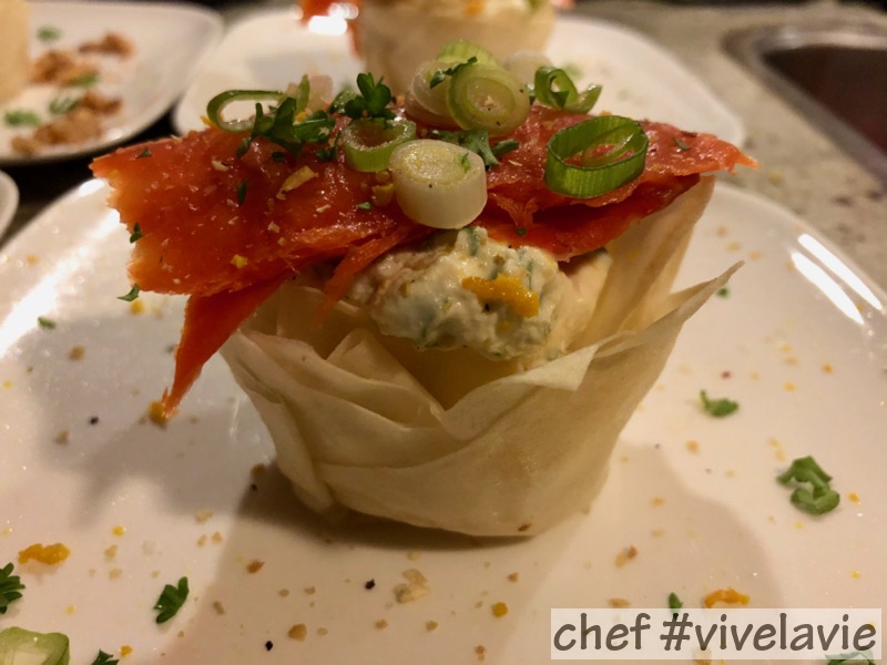 Zalm ricotta in filodeeg