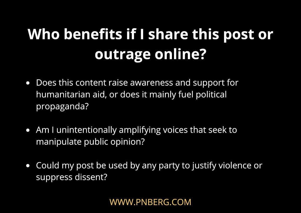 genocide gaza benefits of sharing